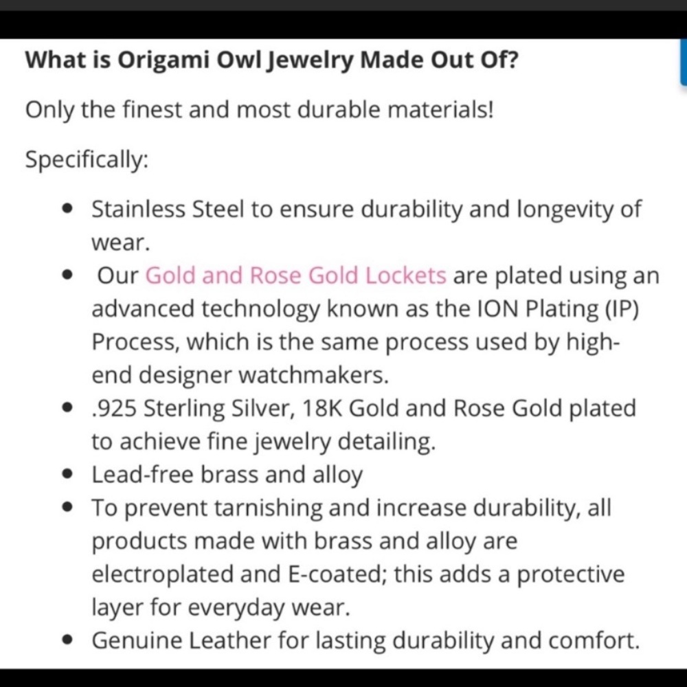 Origami Owl Silver locket w/ Crystals - Picture 4 of 5